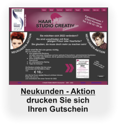 Neukunden - Aktion drucken Sie sich Ihren Gutschein